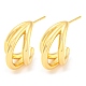 Rack Plating Brass Stud Earrings(EJEW-A028-39G)-1