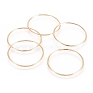 Brass Linking Rings, Ring, Nickel Free, Real 18K Gold Plated, 34.5x1.5mm(X-KK-S345-087B)