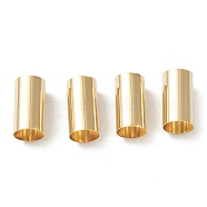 Brass Tube Beads, Long-Lasting Plated, Tube, Real 24K Gold Plated, 11x6mm, Hole: 5.5mm(KK-Y003-73C-G)