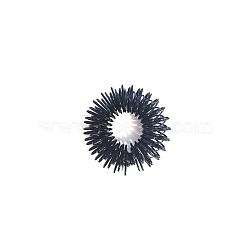 Steel Spiky Sensory Acupressure Finger Rings, Massage Tools, Black, 25x8mm(FAMI-PW0001-30B)