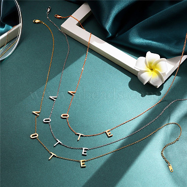 SHEGRACE Stainless Steel Pendant Necklaces(JN1004B)-5