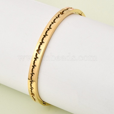 304 Stainless Steel Hinged Bangles(BJEW-D408-24G)-1