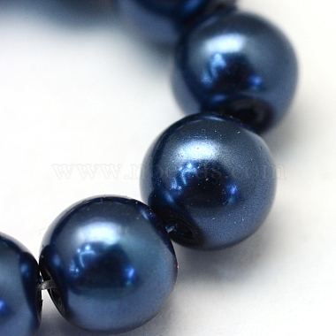 Chapelets de perles rondes en verre peint(HY-Q003-4mm-15)-3
