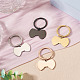 4Pcs 4 Styles Stainless Steel Keychains(KEYC-TA0004-81D)-4