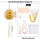 Kits de décoration pendentif en sachet en forme de fleur(DIY-WH0033-57A)-2