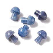 Natural Blue Aventurine GuaSha Stone, Gua Sha Scraping Massage Tool, for SPA Relaxing Meditation Massage, Mushroom Shaped, 20~21x15~15.5mm(G-A205-26D)