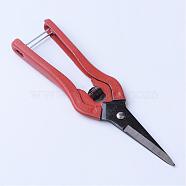 Steel Jewelry Pliers, Chain-Cutter Pliers, Indian Red, 190x50x15mm(PT-R012-11)