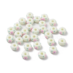 Glass Seed Beads, Flat Round, Pearl Pink, 10x6mm, Hole: 3mm(SEED-M011-04A-01)
