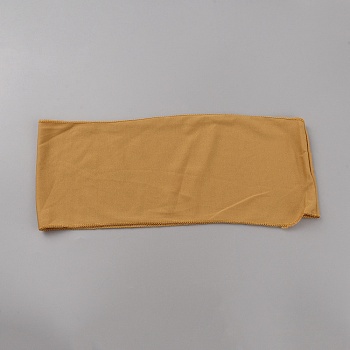 Polyester Stretch Chair Sashes Bows for Wedding Reception, Elastic Chair Cover Bands for Banquet, Party, Hotel Event Decorations, Goldenrod, 680x135x1mm