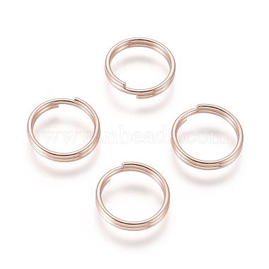 Rose Gold Ring Stainless Steel Split Rings