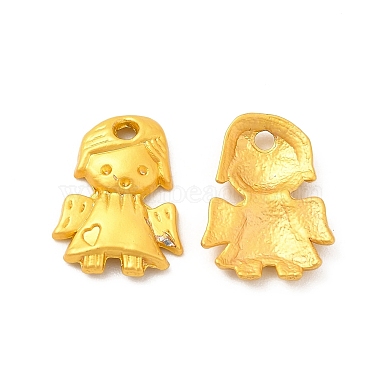Matte Gold Color Angel & Fairy Alloy Charms