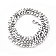 Men's 201 Stainless Steel Cuban Chain Necklace(NJEW-R257-001E-P)-1