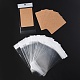 100Pcs Rectangle Kraft Paper One Pair Earring Display Cards with Hanging Hole(CDIS-YW0001-02A)-2