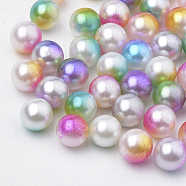 Acrylic Imitation Pearl Beads, Round, No Hole/Undrilled, Colorful, 6mm, about 4800pcs/500g(MACR-N002-02)