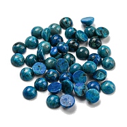 Natural Blue Agate Dyed Cabochons, Half Round, 4x2~2.5mm(G-H309-03-48)