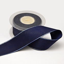 Wired Grosgrain Ribbon for Gift Packing, Marine Blue, 1 inch(25mm), about 100yards/roll(91.44m/roll)(SRIB-L010-25mm-370)