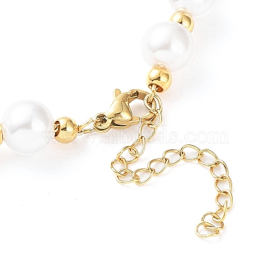 Plastic Pearl Beaded Necklace(NJEW-F317-04G)-3