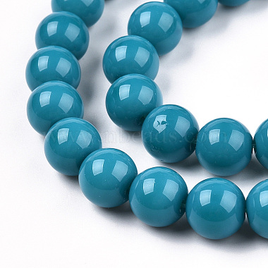 Opaque Solid Color Glass Beads Strands(X-GLAA-T032-P10mm-13)-3