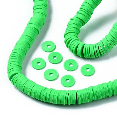 Flat Round Handmade Polymer Clay Beads(CLAY-R067-10mm-08)-6