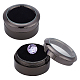 круглые коробки для хранения бриллиантов из нержавеющей стали(CON-WH0095-24B-B)-1