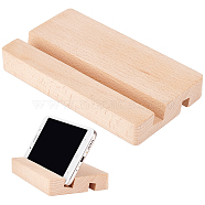 Walnut Mobile Phone Holders, Universal Portable Cell Phone Stand Holder, BurlyWood, 8x14x1.95cm(AJEW-WH0165-15B)