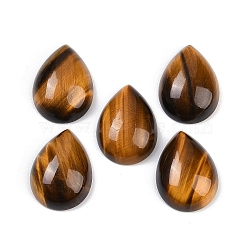 Natural Tiger Eye Cabochons, Teardrop, Grade A, 20~20.5x15~15.5x6.5~7mm(G-H094-01A-03A)