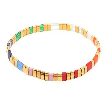 Rainbow Bohemian Style Original Design Fashion Tila Beaded Bracelet for Women.