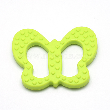 80mm YellowGreen Butterfly Silicone Pendants