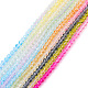 10 brin 10 couleurs brins de perles de verre de couleur dégradé transparent(GLAA-TA0001-90)-3