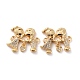Brass Micro Pave Clear Cubic Zirconia Links Connectors(ZIRC-Z018-16G)-1