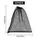 Polyester Mesh Drawstring Storage Bags(ABAG-WH0044-49C)-2