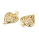 Real 16K Gold Plated Brass Micro Pave Clear Cubic Zirconia Pendants(ZIRC-L103-027G-01)-2