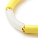 Acrylic Tube Beaded Stretch Bracelets(BJEW-JB07778-01)-5