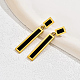 Stainless Steel Rectangle Dangle Stud Earrings for Women(TP0848-1)-1