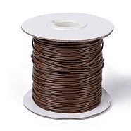 Korean Waxed Polyester Cord, Saddle Brown, 1mm, about 85yards/roll(YC1.0MM-90)