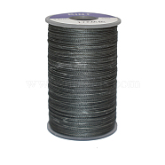 Waxed Polyester Cord, 6-Ply, Gray, 0.55mm, about 38.27 yards(35m)/roll(YC-E006-0.55mm-A18)