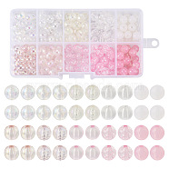 200Pcs 10 Style Transparent Acrylic Beads Sets, Round, Mixed Color, 8x7~7.5mm, Hole: 1.5~2.5mm, 20pcs/style(MACR-TA0001-27)
