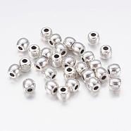 Tibetan Style Alloy Beads, Lead Free & Nickel Free & Cadmium Free, Barrel, Antique Silver Color, about 6mm in diameter, 5mm thick, hole: 2.5mm(X-LF0281Y-NF)