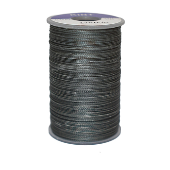 Waxed Polyester Cord, 6-Ply, Gray, 0.55mm, about 38.27 yards(35m)/roll