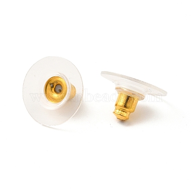Brass Bullet Clutch Earring Backs(KK-I057-G)-3