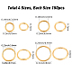 600Pcs 4 Style Brass Open Jump Rings(KK-CN0001-25)-2