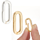 10Pcs 2 Colors Brass Spring Gate Rings(KK-BBC0018-26A)-6