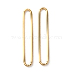 Ion Plating(IP) 304 Stainless Steel Linking Rings, Oval, Real 18K Gold Plated, 30x5x1mm, Inner Diameter: 27.5x3mm(STAS-C114-10G)