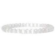 Cat Eye Round Beaded Stretch Bracelet, (SF8562-27)