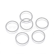 Tibetan Style Linking Rings, Circle Frames, Lead Free and Cadmium Free and Nickel Free, Platinum, 25x2mm(TIBE-EA8631Y-1P-NR)