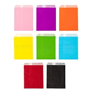 80Pcs 8 Colors Eco-Friendly Kraft Paper Bags, Gift Bags, Rectangle, Mixed Color, 18x13x0.02cm, 10pcs/color(CARB-LS0001-03)