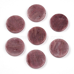 Natural Rhodonite Cabochons, Flat Round, 15x3mm(G-T141-33H)