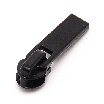 Zinc Alloy Replacement Zipper Sliders, for Luggage Suitcase Backpack Jacket Bags Coat, Black, 3.15x1x0.9cm