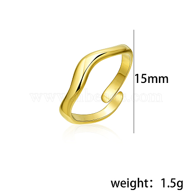 Stainless Steel Open Cuff Ring for Women(IN8799-1)-4