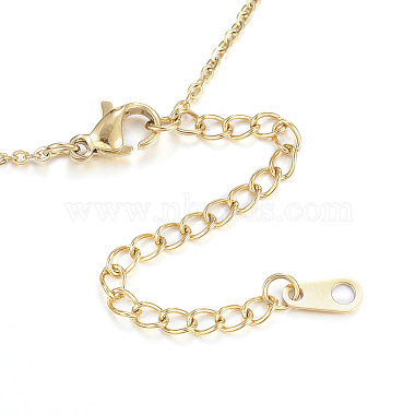 Vacuum Plating 304 Stainless Steel Necklaces(X-NJEW-E080-10G)-2